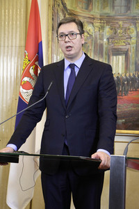 Pressekonferenz mit Sebastian Kurz und Aleksandar Vucic in Wien
