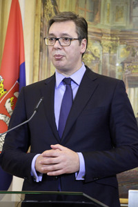 Pressekonferenz mit Sebastian Kurz und Aleksandar Vucic in Wien