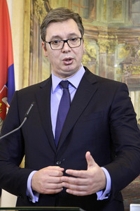 Pressekonferenz mit Sebastian Kurz und Aleksandar Vucic in Wien