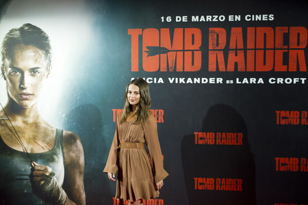 Photocall 'Tomb Raider' in Madrid