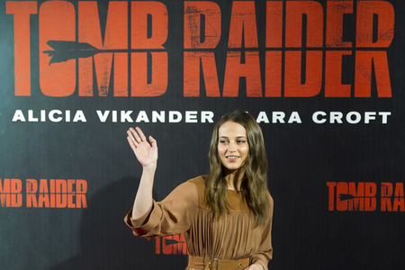 Photocall 'Tomb Raider' in Madrid