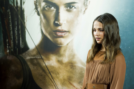 Photocall 'Tomb Raider' in Madrid