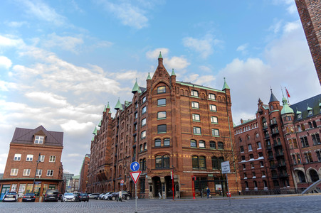 Im Stadtteil HafenCity von Hamburg