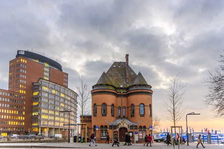 Im Stadtteil HafenCity von Hamburg