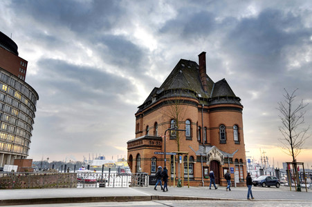 Im Stadtteil HafenCity von Hamburg