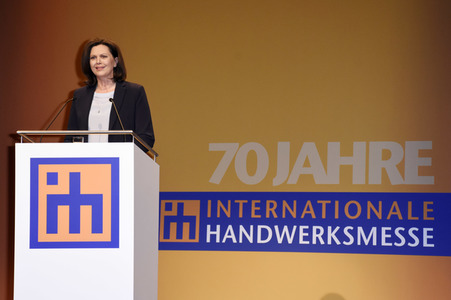 Eröffnung der Internationalen Handwerksmesse in München
