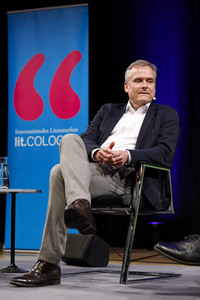 Axel Hacke und  Boris Palmer auf der lit.Cologne 2018 in Köln