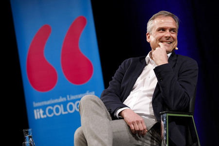 Axel Hacke und  Boris Palmer auf der lit.Cologne 2018 in Köln