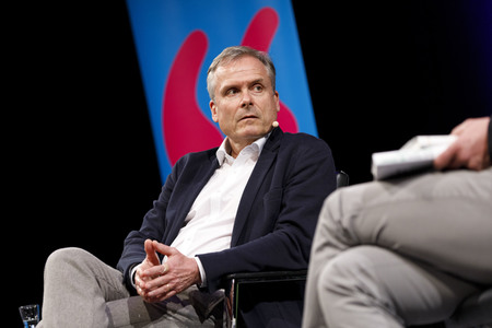Axel Hacke und  Boris Palmer auf der lit.Cologne 2018 in Köln