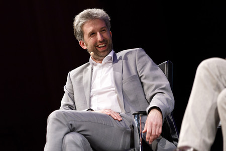 Axel Hacke und  Boris Palmer auf der lit.Cologne 2018 in Köln
