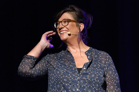 Marie Reiners, Bärbel Schäfer und Katja Riemann auf der lit.Cologne 2018 in Köln