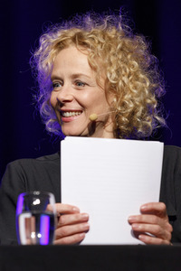 Marie Reiners, Bärbel Schäfer und Katja Riemann auf der lit.Cologne 2018 in Köln