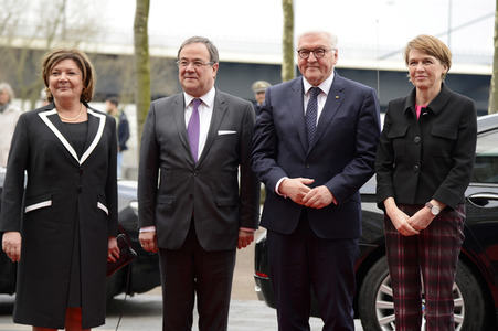 NRW Antrittsbesuch des Bundespräsidenten in Düsseldorf