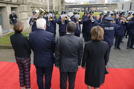 NRW Antrittsbesuch des Bundespräsidenten in Düsseldorf