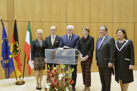 NRW Antrittsbesuch des Bundespräsidenten in Düsseldorf