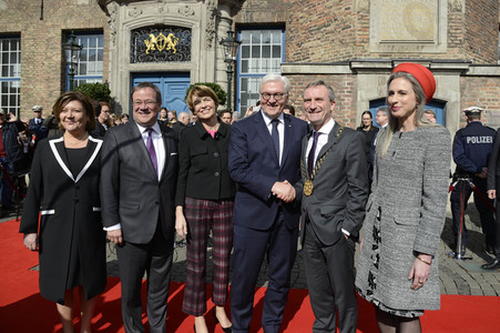 NRW Antrittsbesuch des Bundespräsidenten in Düsseldorf