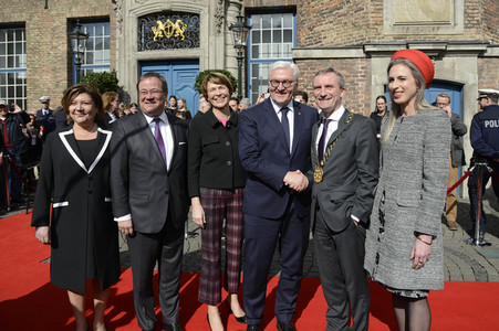 NRW Antrittsbesuch des Bundespräsidenten in Düsseldorf
