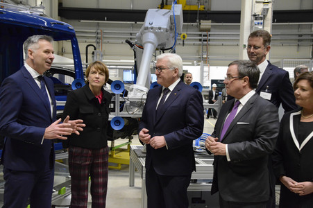 NRW Antrittsbesuch des Bundespräsidenten in Aachen