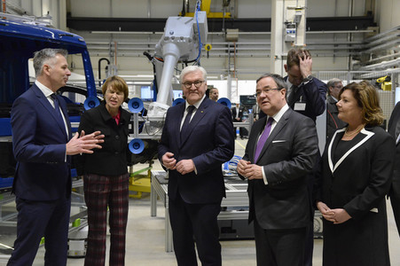 NRW Antrittsbesuch des Bundespräsidenten in Aachen