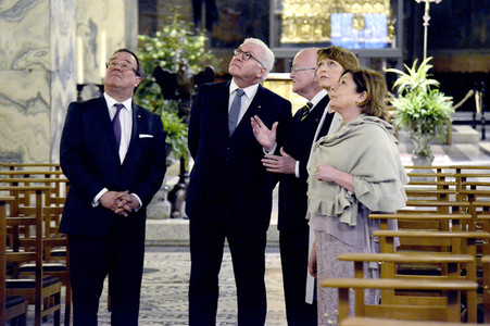 NRW Antrittsbesuch des Bundespräsidenten in Aachen