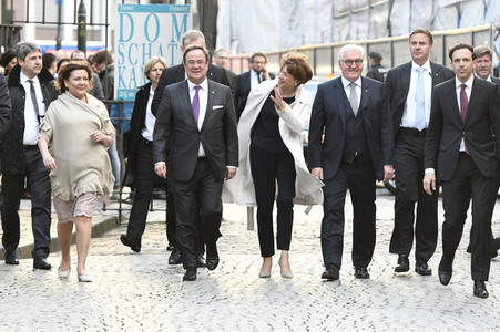 NRW Antrittsbesuch des Bundespräsidenten in Aachen