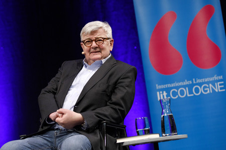 Joschka Fischer auf der lit.Cologne 2018 in Köln