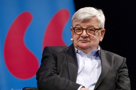 Joschka Fischer auf der lit.Cologne 2018 in Köln