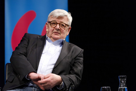 Joschka Fischer auf der lit.Cologne 2018 in Köln