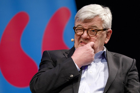 Joschka Fischer auf der lit.Cologne 2018 in Köln