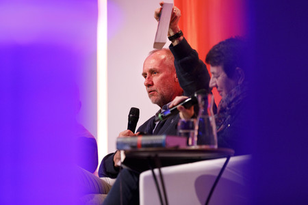 Hakan Nesser und Dietmar Bär auf der lit.Cologne 2018 in Köln