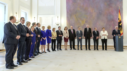 Ernennung der Mnister und Ministerinnen des neuen Bundeskabinetts in Berlin