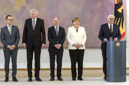 Ernennung der Mnister und Ministerinnen des neuen Bundeskabinetts in Berlin