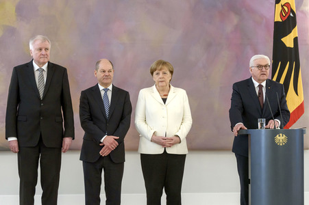 Ernennung der Mnister und Ministerinnen des neuen Bundeskabinetts in Berlin