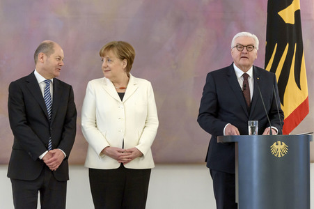 Ernennung der Mnister und Ministerinnen des neuen Bundeskabinetts in Berlin