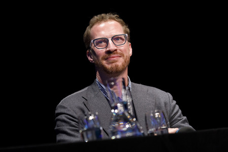 Andrew Sean Greer und Jürgen Tarrach auf der lit.Cologne 2018 in Köln