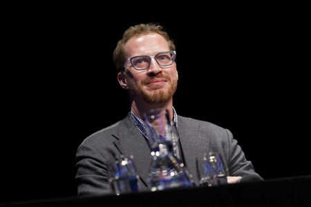 Andrew Sean Greer und Jürgen Tarrach auf der lit.Cologne 2018 in Köln