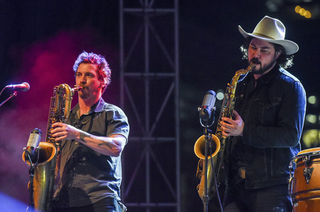Konzert von Nathaniel Rateliff & The Night Sweats auf dem SXSW 2018 in Austin