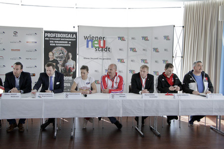 Pressekonferenz zum WBC-Titelkampft Eva Voraberger vs Nina Radovanovic in Wiener Neustadt