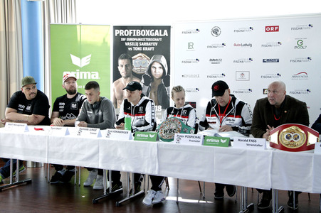 Pressekonferenz zum WBC-Titelkampft Eva Voraberger vs Nina Radovanovic in Wiener Neustadt