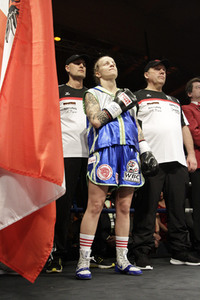 WBC WM-Boxkampf Eva Voraberger vs. Nina Radovanovic in Wiener Neustadt