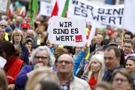 Verdi-Warnstreik in Köln