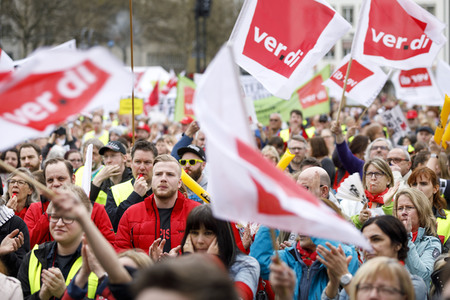 Verdi-Warnstreik in Köln