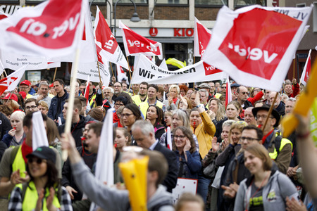 Verdi-Warnstreik in Köln
