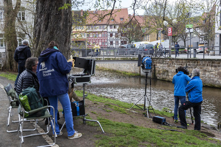 Dreharbeiten zur Sendung 'Musik für Sie' in Erfurt