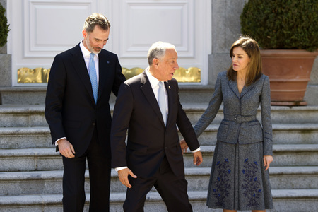 Das spanische Königspaar empfängt Marcelo Rebelo de Sousa in Madrid
