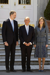 Das spanische Königspaar empfängt Marcelo Rebelo de Sousa in Madrid