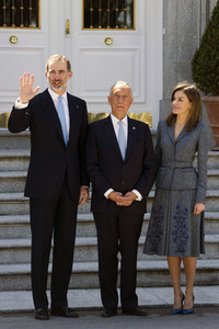Das spanische Königspaar empfängt Marcelo Rebelo de Sousa in Madrid