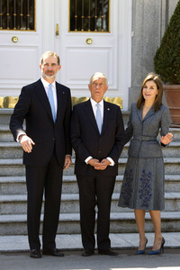 Das spanische Königspaar empfängt Marcelo Rebelo de Sousa in Madrid