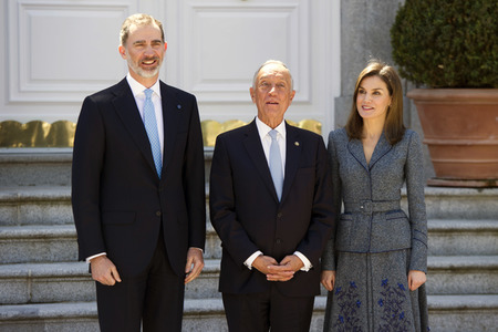 Das spanische Königspaar empfängt Marcelo Rebelo de Sousa in Madrid