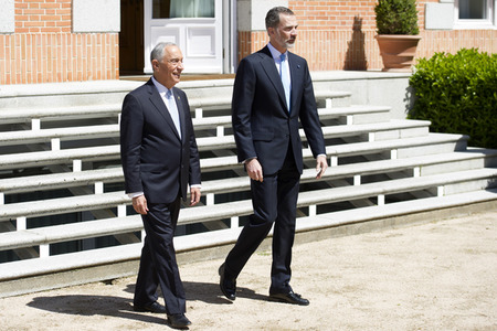 Das spanische Königspaar empfängt Marcelo Rebelo de Sousa in Madrid